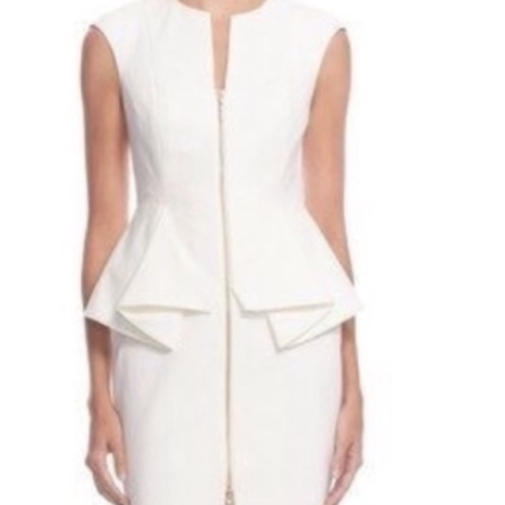 Ted Baker RED peplum zipper dress